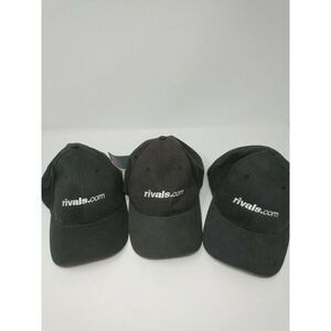 Rivals.Com Mens Baseball Cap, Hat, Black, Stretch
